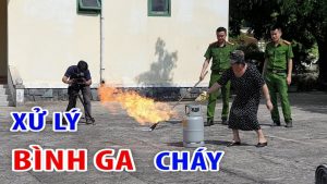 Hướng dẫn chữa cháy bình ga