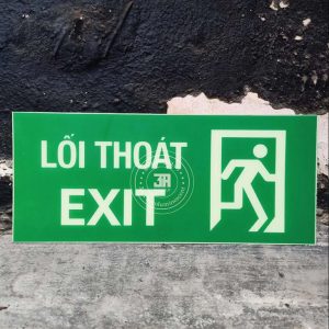 Biển exit dạ quang thoát hiểm Tại Bàu Bàng